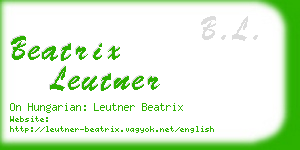 beatrix leutner business card